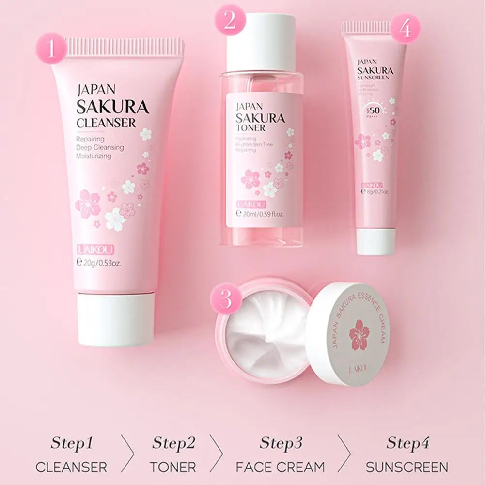 Sakura 3/4pcs Skin Care Sets