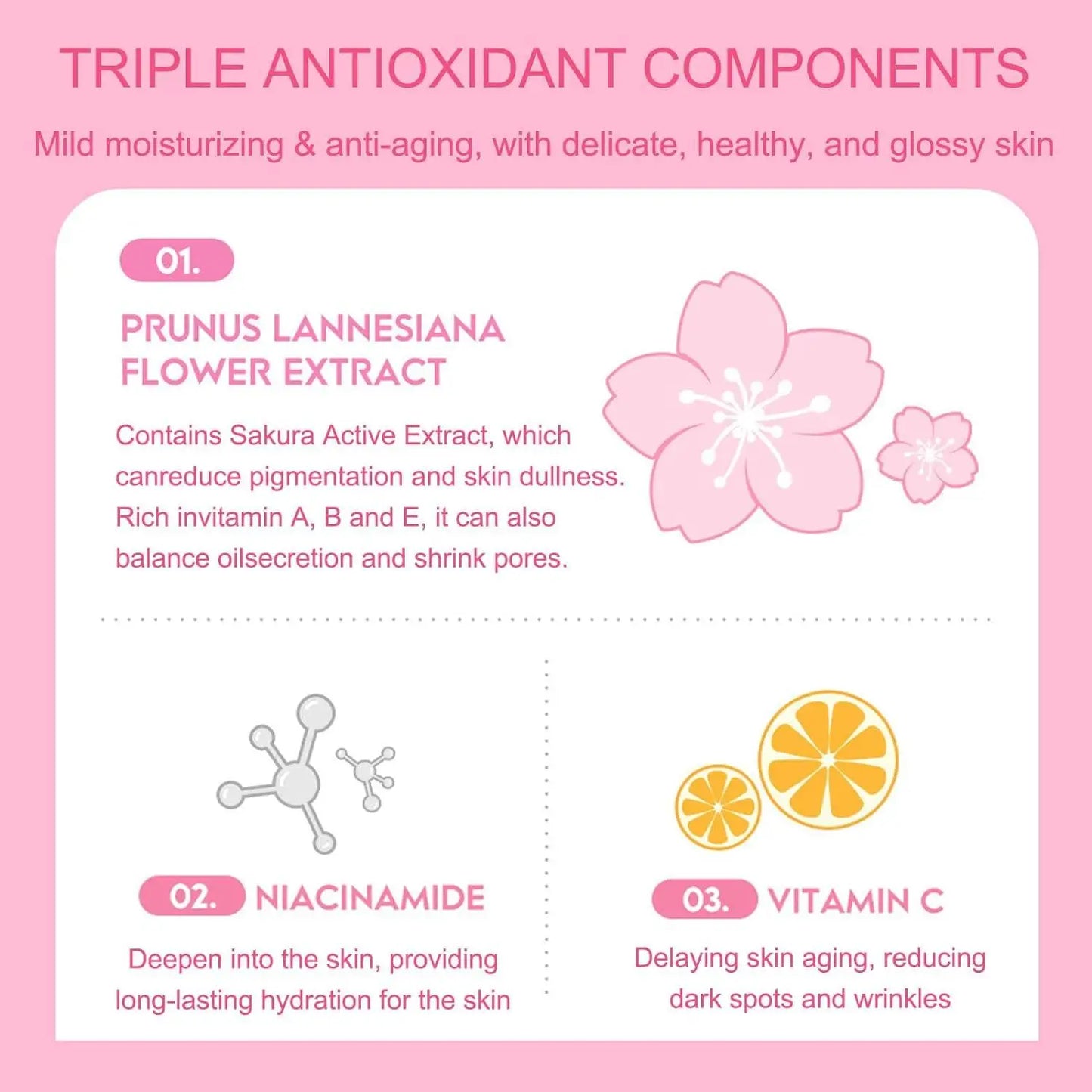 14pcs Sakura face Cleansing set